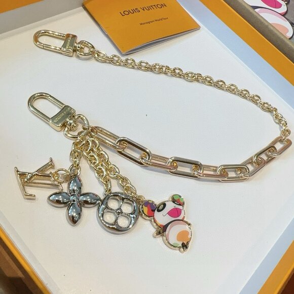 Louis Vuitton x Takashi Murakami SUPERFLAT Chain Bag Charm - Picture 1 of 6